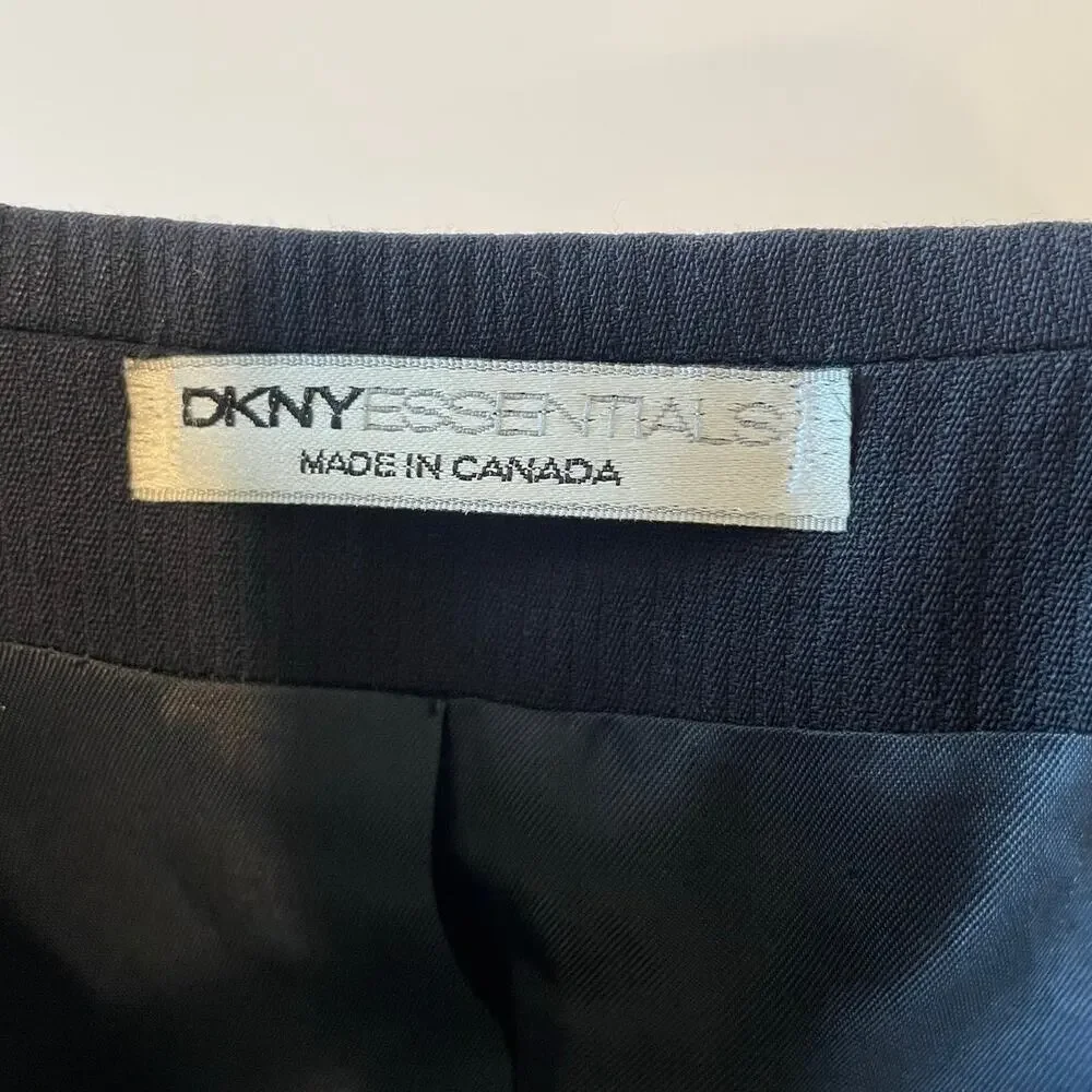 DKNY Essentials Men's 100% Wool Blazer Sport Coat Navy Blue Sz 42R 3-Button